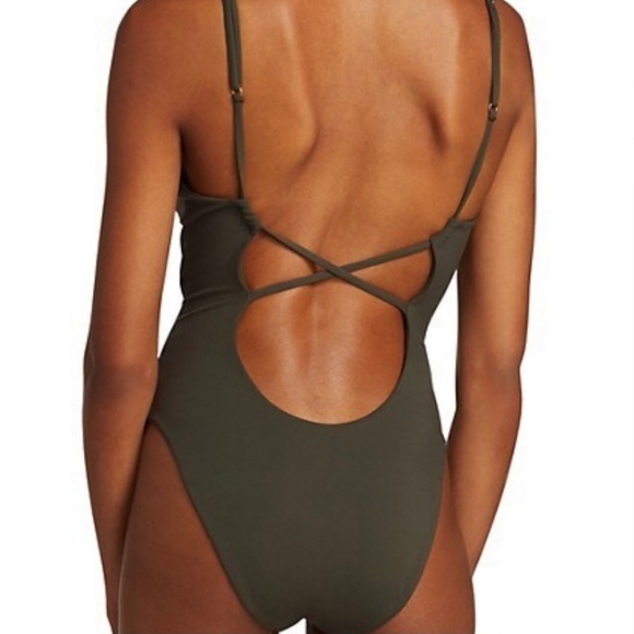 NWT Jonathan Simkhai black one piece swimsuit size medium - Picture 5 of 14